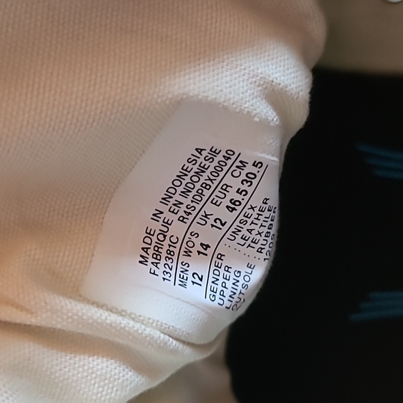 Converse CTAS High-Top Black Leather Men's Sneakers Size 12 - Picture 3 of 8